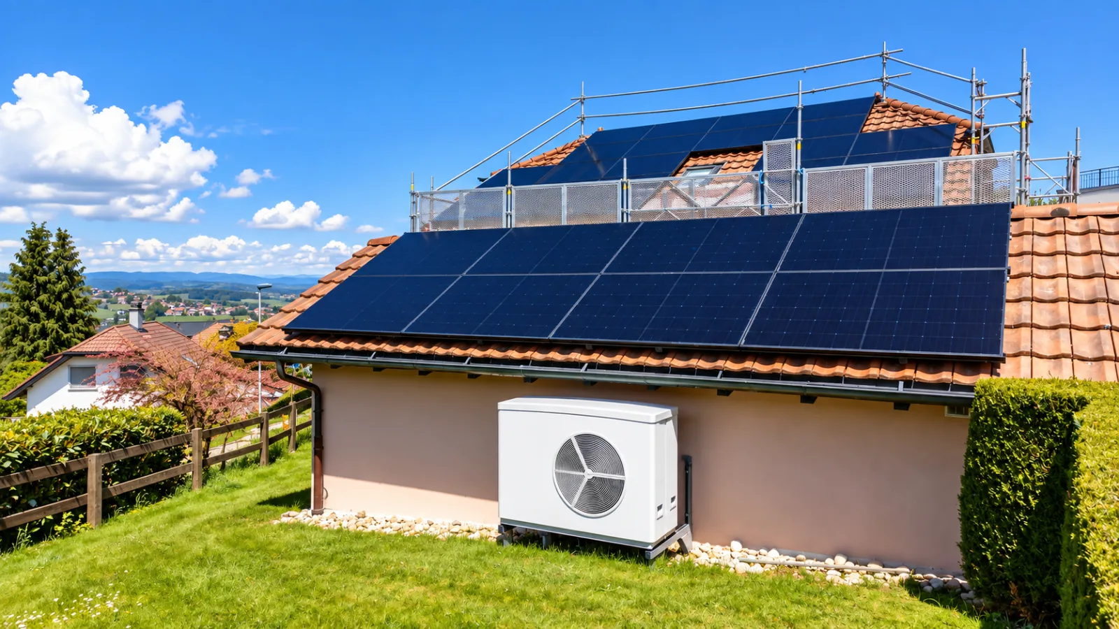 Borne de recharge intelligente Wallbox couplée aux panneaux solaires pour voiture électrique dans le canton de Vaud