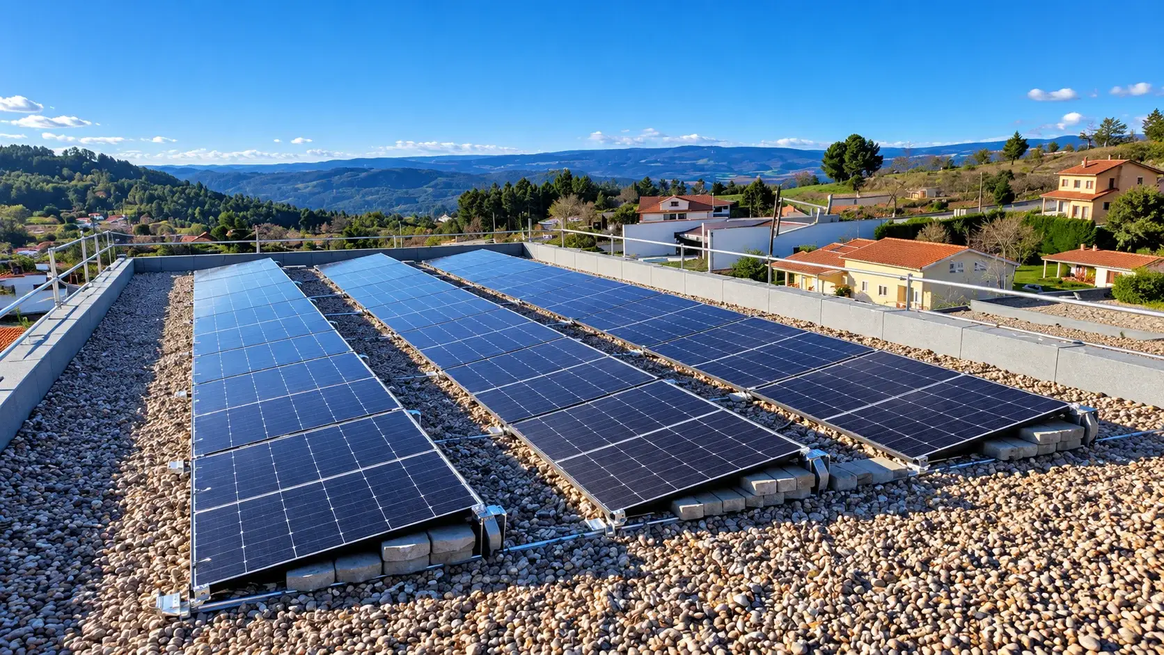 Installation de 14 kWc de panneaux solaires sur le toit d'une villa à Bulle dans le canton de Fribourg par Green Feed
