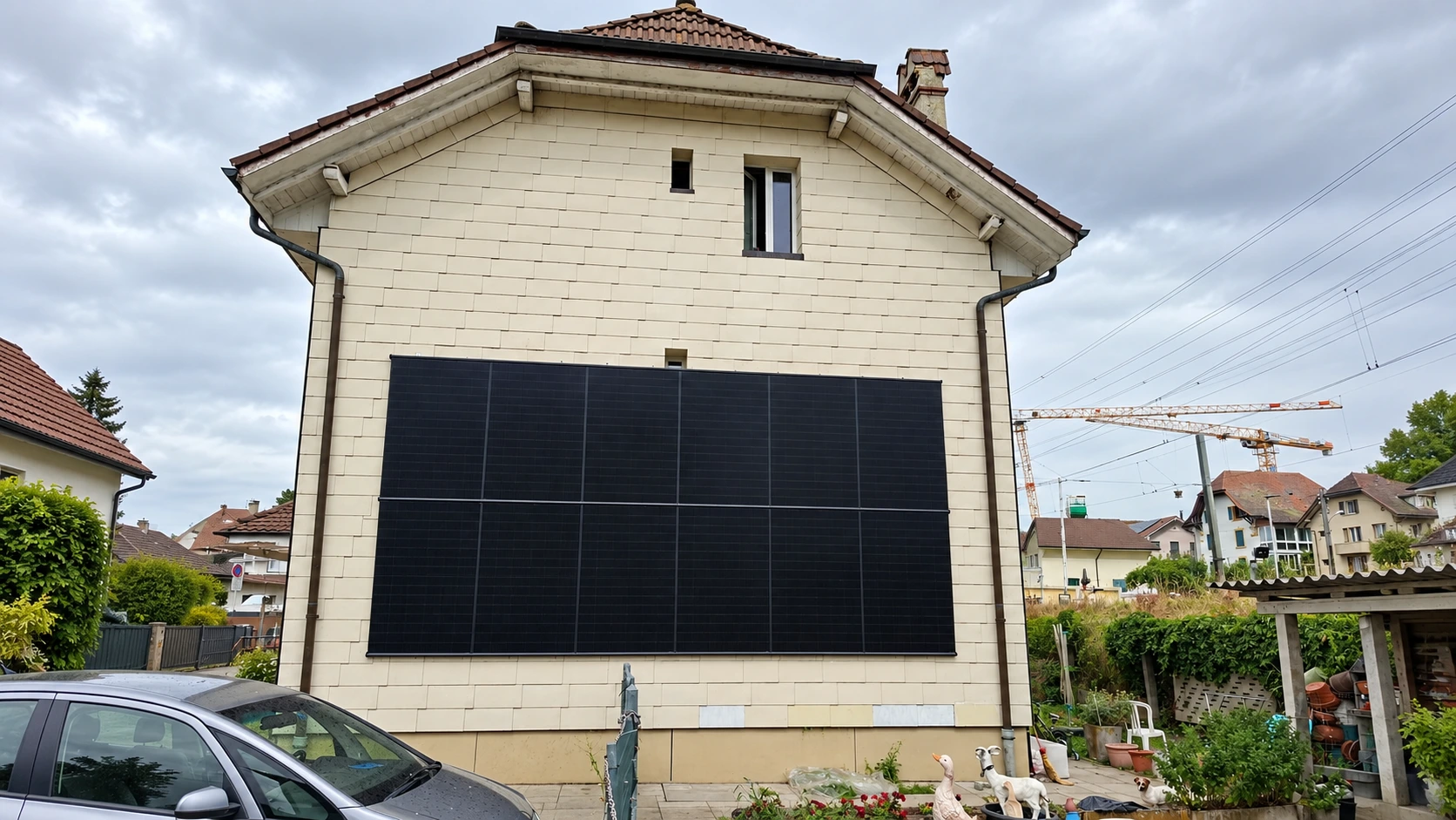 Installation de 5 bornes de recharge intelligentes dans un parking souterrain d'immeuble à Broc en Gruyère